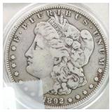 US Silver Coins 1892-S Morgan Silver Dollar Circul