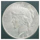 US Silver Coins 1925 Peace Silver Dollar Circulate