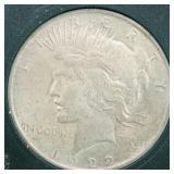 US Silver Coins 1922 Peace Silver Dollar Circulate