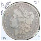 US Silver Coins 1878 8 Tail Feathers Morgan Silver