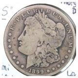 US Silver Coins 1899-S Morgan Silver Dollar, semi-