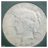 US Silver Coins 1935-S Peace Silver Dollar Circula