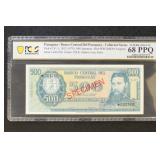 Paraguay 1952 PCGS 68 Graded Paper Money Pick # CS