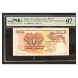 Papua New Guinea 1989-2001 PMG 67EPQ Graded Paper
