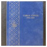 US Coins 1800-1857 Large Cent Collection, complete
