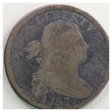 US Coins 1797 1797 Reverse With Stems Large Cent,
