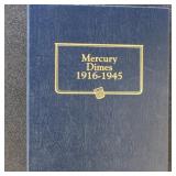 US Silver Coins 1916-1945 Mercury Dimes collection