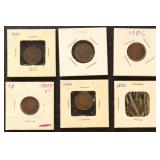 US Coins 29 Indian Head Cents, circulated and most
