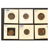 US Coins 30 Indian Head Cents, circulated in deale