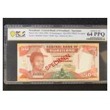 Swaziland 1990 PCGS 64 Graded Paper Money Pick # 2
