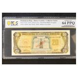 Dominican Republic 1978 PCGS 64PPQ Graded Paper Mo