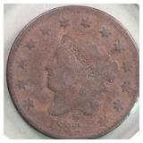 US Coins 1832 Medium Letters Large Cent Full Liber