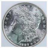 US Silver Coins 1886 Morgan Silver Dollar Graded M