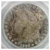 US Silver Coins 1904-S Morgan Silver Dollar Graded