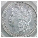 US Silver Coins 1893 Morgan Silver Dollar Graded E