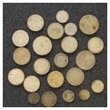 Worldwide Silver Coins 3.5 Ounces of mixed silver