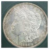 US Silver Coins 1885-O Morgan Silver Dollar Circul
