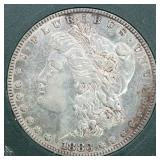 US Silver Coins 1883 Morgan Silver Dollar Circulat