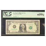 US Paper Money FR. 1924-A* 1999 $1 Star Federal Re