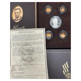 US Silver Coins Lincoln Coin & Chronicles set in o