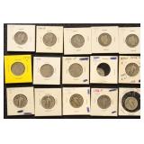 US Silver Coins 57 Silver Quarters (includes 7 Bar