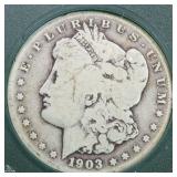 US Silver Coins 1903-S Morgan Silver Dollar Circul