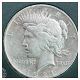 US Silver Coins 1921 High Relief Peace Silver Doll