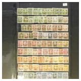 China Stamps Pre-WWII Selection on pages, mostly m