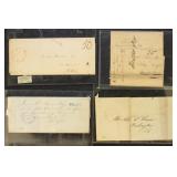 US Stampless Covers 1820s-1850s Postal History gro