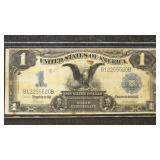 US Paper Money 1899 $1 Silver Certificate Black Ea
