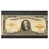 US Paper Money 1922 $10 Gold Certificate