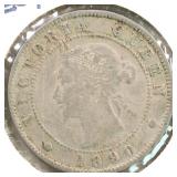 Worldwide Coins 1890-H Jamaica 1/2 Cent
