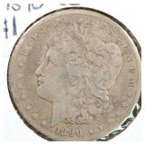US Silver Coins 1890-CC Morgan Silver Dollar