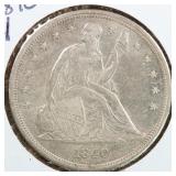 US Silver Coins 1840 Seated Liberty Silver Dollar