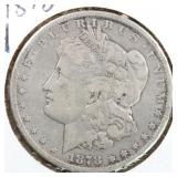 US Silver Coins 1878-CC $1 Morgan Silver Dollar