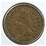 US Coins 1863 Indian Head Cent