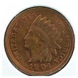 US Coins 1904 Indian Head Cent