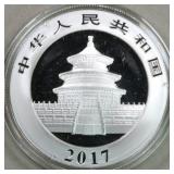 Worldwide Silver Coins 2017 1 oz Silver Panda Chin