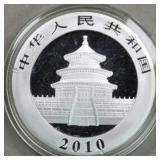 Worldwide Silver Coins 2010 1 oz Silver Panda Chin