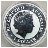 Worldwide Silver Coins 2007 Australia $1 Kookaburr