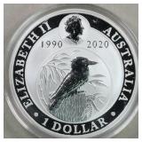 Worldwide Silver Coins 2020 Australia $1 Kookaburr