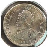 Worldwide Coins 1907 Panama 1/2 Centesimo