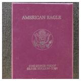 US Silver Coins 1987 American Silver Eagle 1 oz Pr