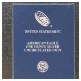US Silver Coins 2018 American Silver Eagle 1 oz Un