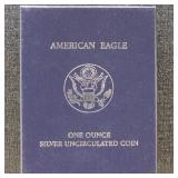 US Silver Coins 2008 American Silver Eagle 1 oz Un
