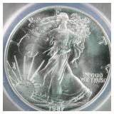 US Silver Coins 1987 $1 American Silver Eagle Grad