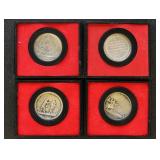US Coins 4 x American 1st Medals