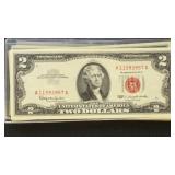 US Paper Money 10 x 1963 $2 Legal Tender