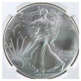 US Silver Coins 2022 $1 American Silver Eagle Grad