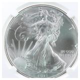 US Silver Coins 2021 $1 American Silver Eagle Type